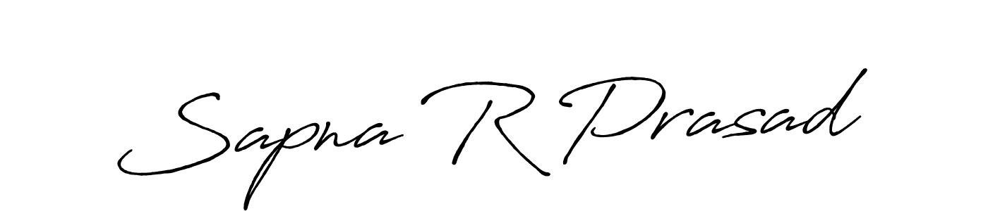 Sapna R Prasad stylish signature style. Best Handwritten Sign (Antro_Vectra_Bolder) for my name. Handwritten Signature Collection Ideas for my name Sapna R Prasad. Sapna R Prasad signature style 7 images and pictures png