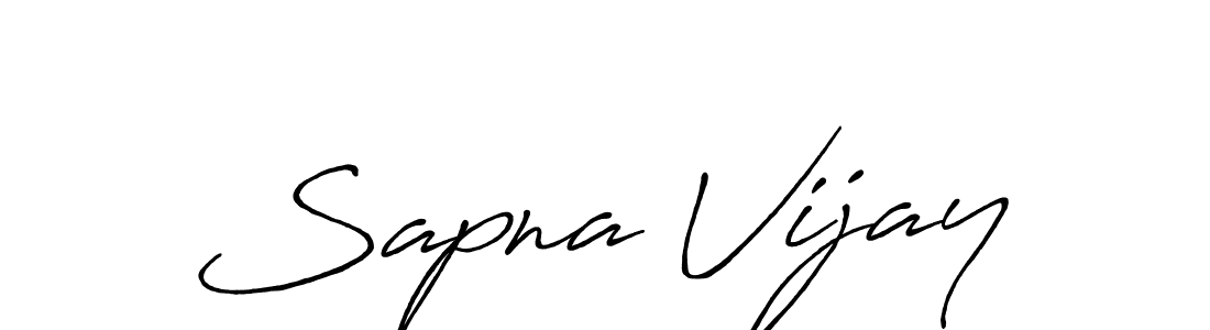 It looks lik you need a new signature style for name Sapna Vijay. Design unique handwritten (Antro_Vectra_Bolder) signature with our free signature maker in just a few clicks. Sapna Vijay signature style 7 images and pictures png