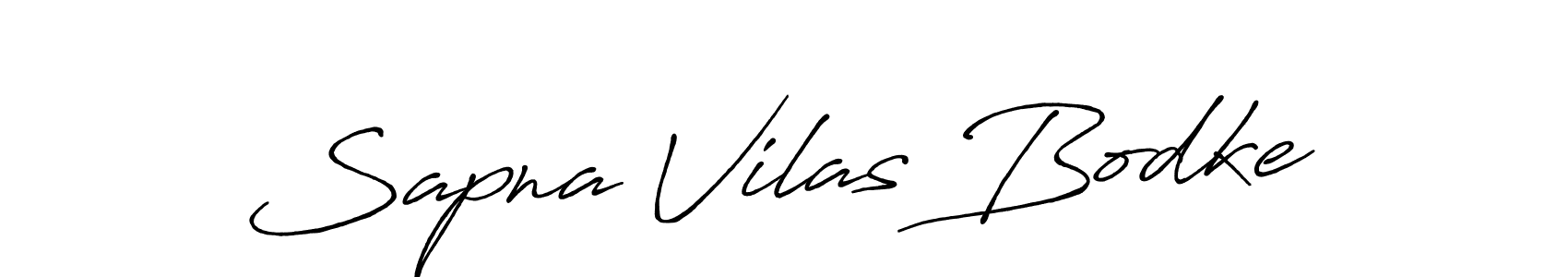 How to make Sapna Vilas Bodke signature? Antro_Vectra_Bolder is a professional autograph style. Create handwritten signature for Sapna Vilas Bodke name. Sapna Vilas Bodke signature style 7 images and pictures png