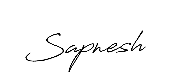 Make a beautiful signature design for name Sapnesh. With this signature (Antro_Vectra_Bolder) style, you can create a handwritten signature for free. Sapnesh signature style 7 images and pictures png
