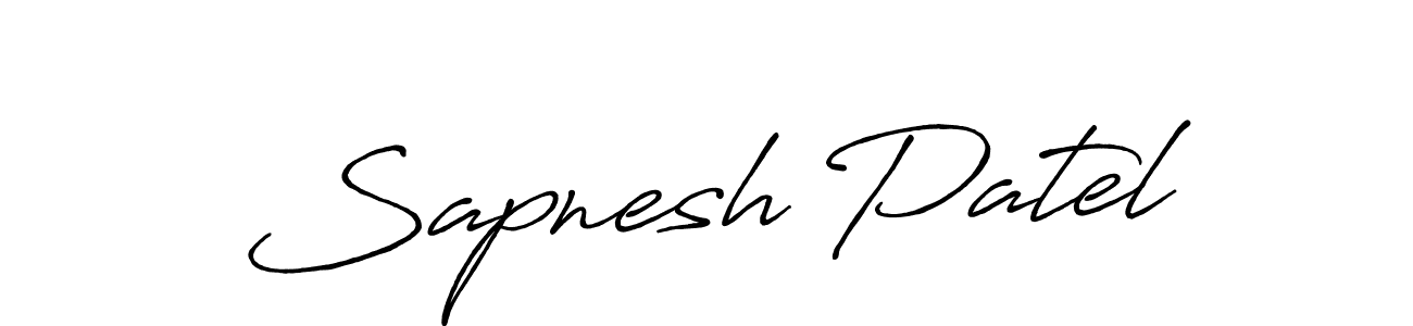 Also You can easily find your signature by using the search form. We will create Sapnesh Patel name handwritten signature images for you free of cost using Antro_Vectra_Bolder sign style. Sapnesh Patel signature style 7 images and pictures png