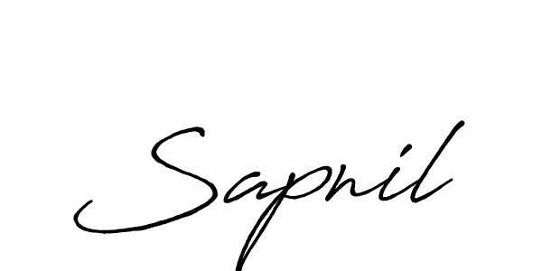 Similarly Antro_Vectra_Bolder is the best handwritten signature design. Signature creator online .You can use it as an online autograph creator for name Sapnil. Sapnil signature style 7 images and pictures png