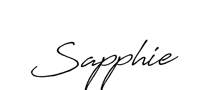Use a signature maker to create a handwritten signature online. With this signature software, you can design (Antro_Vectra_Bolder) your own signature for name Sapphie. Sapphie signature style 7 images and pictures png