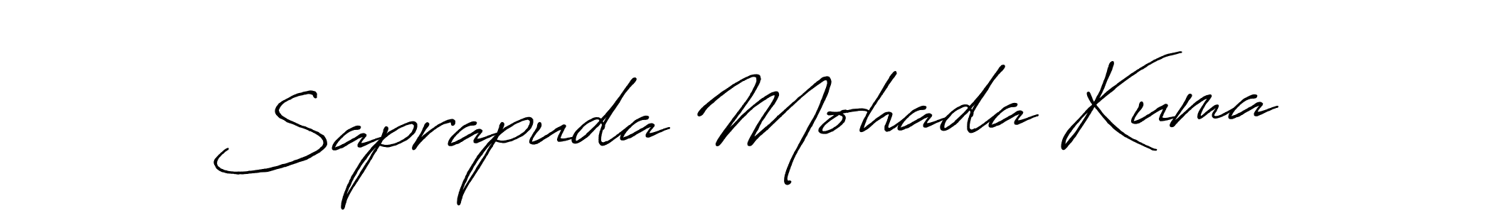 How to make Saprapuda Mohada Kuma signature? Antro_Vectra_Bolder is a professional autograph style. Create handwritten signature for Saprapuda Mohada Kuma name. Saprapuda Mohada Kuma signature style 7 images and pictures png