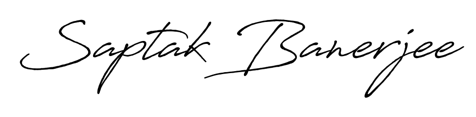 Download transparent PNG signature for name Saptak Banerjee styled with Antro_Vectra_Bolder font. Ready to paste directly into PDF and Word agreements. Saptak Banerjee signature style 7 images and pictures png