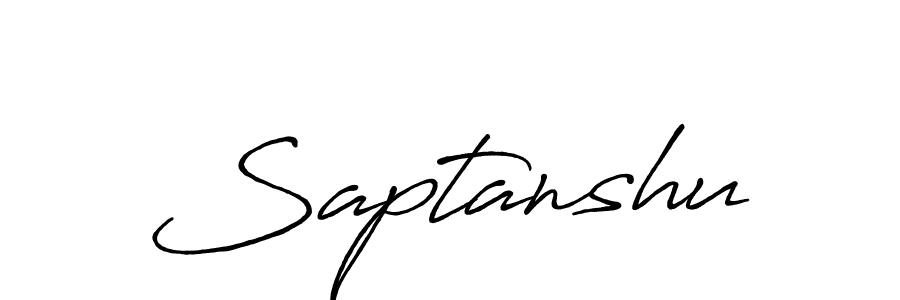 Create a beautiful signature design for name Saptanshu. With this signature (Antro_Vectra_Bolder) fonts, you can make a handwritten signature for free. Saptanshu signature style 7 images and pictures png