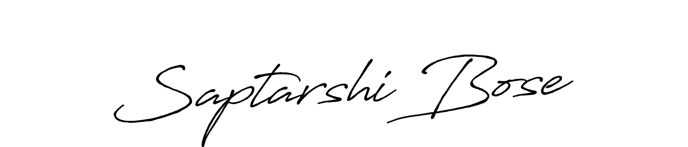 Make a beautiful signature design for name Saptarshi Bose. With this signature (Antro_Vectra_Bolder) style, you can create a handwritten signature for free. Saptarshi Bose signature style 7 images and pictures png