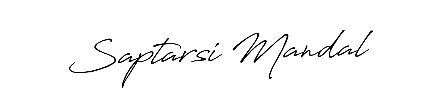 Make a beautiful signature design for name Saptarsi Mandal. With this signature (Antro_Vectra_Bolder) style, you can create a handwritten signature for free. Saptarsi Mandal signature style 7 images and pictures png