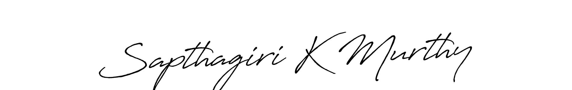 Also we have Sapthagiri K Murthy name is the best signature style. Create professional handwritten signature collection using Antro_Vectra_Bolder autograph style. Sapthagiri K Murthy signature style 7 images and pictures png