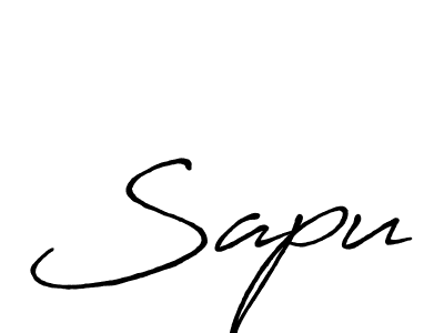 Use a signature maker to create a handwritten signature online. With this signature software, you can design (Antro_Vectra_Bolder) your own signature for name Sapu. Sapu signature style 7 images and pictures png