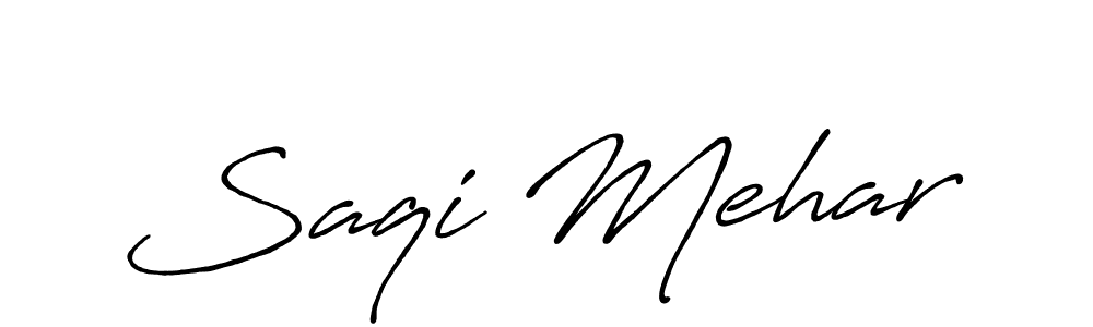 Make a beautiful signature design for name Saqi Mehar. Use this online signature maker to create a handwritten signature for free. Saqi Mehar signature style 7 images and pictures png