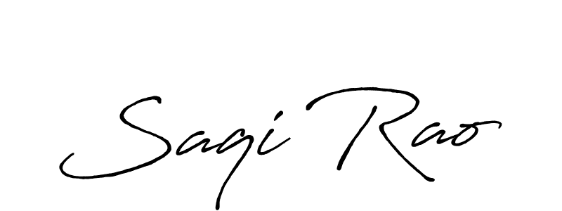 It looks lik you need a new signature style for name Saqi Rao. Design unique handwritten (Antro_Vectra_Bolder) signature with our free signature maker in just a few clicks. Saqi Rao signature style 7 images and pictures png