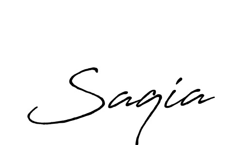It looks lik you need a new signature style for name Saqia. Design unique handwritten (Antro_Vectra_Bolder) signature with our free signature maker in just a few clicks. Saqia signature style 7 images and pictures png