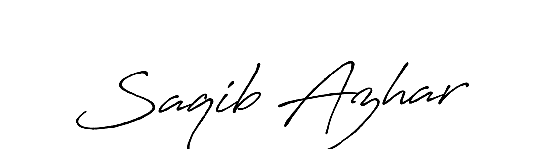 How to make Saqib Azhar signature? Antro_Vectra_Bolder is a professional autograph style. Create handwritten signature for Saqib Azhar name. Saqib Azhar signature style 7 images and pictures png