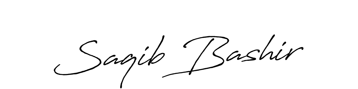 Design your own signature with our free online signature maker. With this signature software, you can create a handwritten (Antro_Vectra_Bolder) signature for name Saqib Bashir. Saqib Bashir signature style 7 images and pictures png