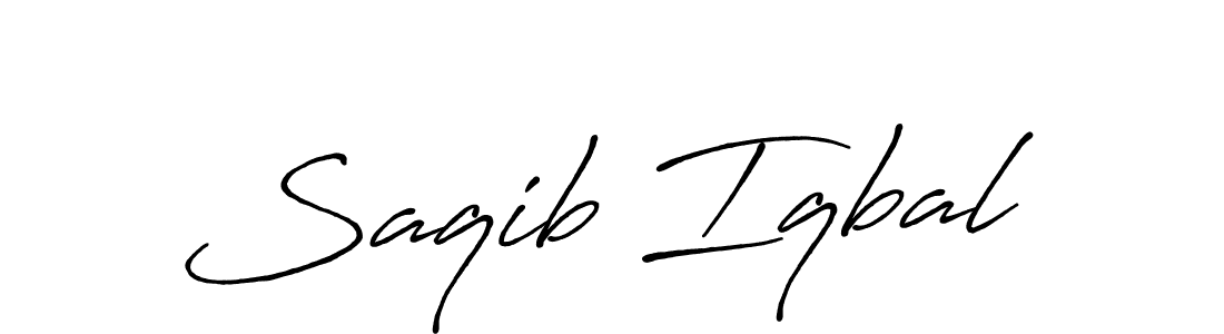 You should practise on your own different ways (Antro_Vectra_Bolder) to write your name (Saqib Iqbal) in signature. don't let someone else do it for you. Saqib Iqbal signature style 7 images and pictures png
