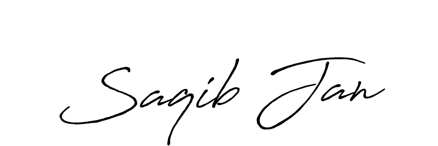Design your own signature with our free online signature maker. With this signature software, you can create a handwritten (Antro_Vectra_Bolder) signature for name Saqib Jan. Saqib Jan signature style 7 images and pictures png