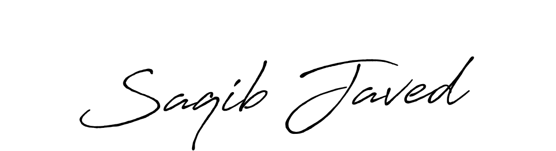 Create a beautiful signature design for name Saqib Javed. With this signature (Antro_Vectra_Bolder) fonts, you can make a handwritten signature for free. Saqib Javed signature style 7 images and pictures png