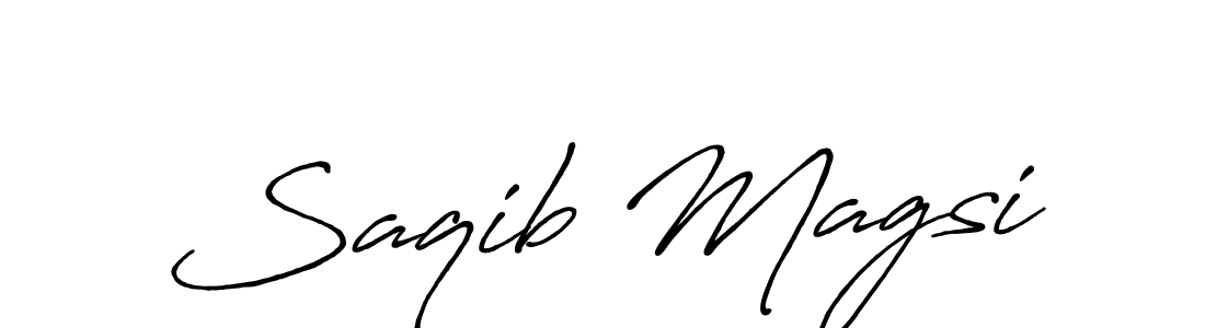 How to make Saqib Magsi signature? Antro_Vectra_Bolder is a professional autograph style. Create handwritten signature for Saqib Magsi name. Saqib Magsi signature style 7 images and pictures png
