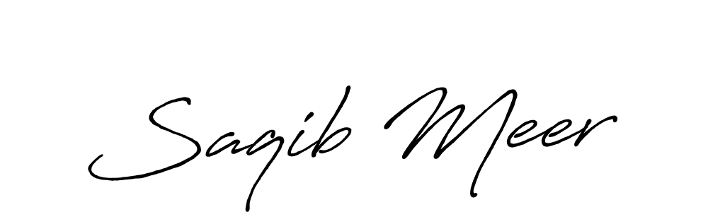 Saqib Meer stylish signature style. Best Handwritten Sign (Antro_Vectra_Bolder) for my name. Handwritten Signature Collection Ideas for my name Saqib Meer. Saqib Meer signature style 7 images and pictures png