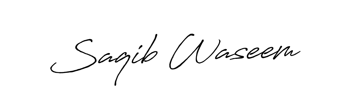 Also You can easily find your signature by using the search form. We will create Saqib Waseem name handwritten signature images for you free of cost using Antro_Vectra_Bolder sign style. Saqib Waseem signature style 7 images and pictures png