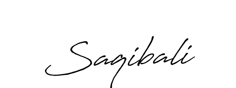How to make Saqibali name signature. Use Antro_Vectra_Bolder style for creating short signs online. This is the latest handwritten sign. Saqibali signature style 7 images and pictures png