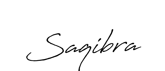 Design your own signature with our free online signature maker. With this signature software, you can create a handwritten (Antro_Vectra_Bolder) signature for name Saqibra. Saqibra signature style 7 images and pictures png
