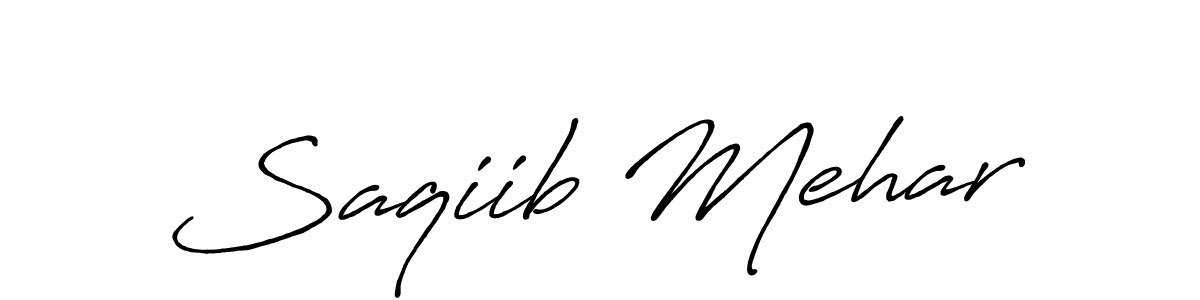 Similarly Antro_Vectra_Bolder is the best handwritten signature design. Signature creator online .You can use it as an online autograph creator for name Saqiib Mehar. Saqiib Mehar signature style 7 images and pictures png