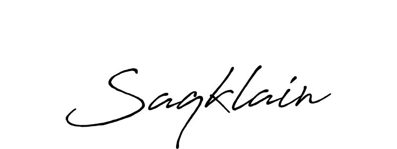 It looks lik you need a new signature style for name Saqklain. Design unique handwritten (Antro_Vectra_Bolder) signature with our free signature maker in just a few clicks. Saqklain signature style 7 images and pictures png