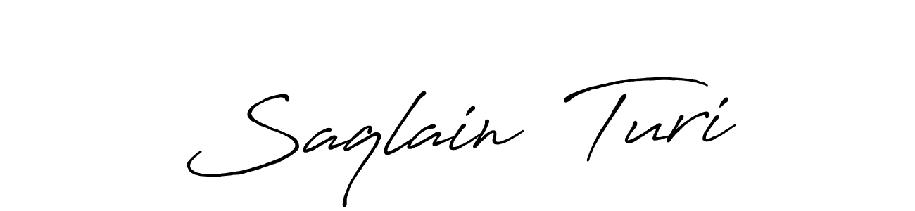 Make a short Saqlain  Turi signature style. Manage your documents anywhere anytime using Antro_Vectra_Bolder. Create and add eSignatures, submit forms, share and send files easily. Saqlain  Turi signature style 7 images and pictures png