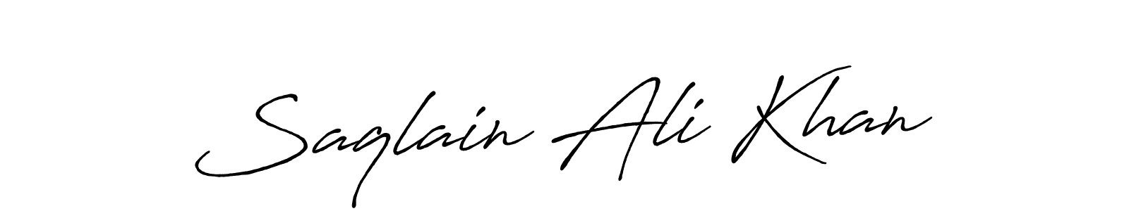 Similarly Antro_Vectra_Bolder is the best handwritten signature design. Signature creator online .You can use it as an online autograph creator for name Saqlain Ali Khan. Saqlain Ali Khan signature style 7 images and pictures png