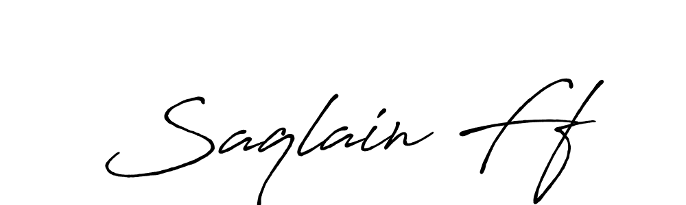 You should practise on your own different ways (Antro_Vectra_Bolder) to write your name (Saqlain Ff) in signature. don't let someone else do it for you. Saqlain Ff signature style 7 images and pictures png