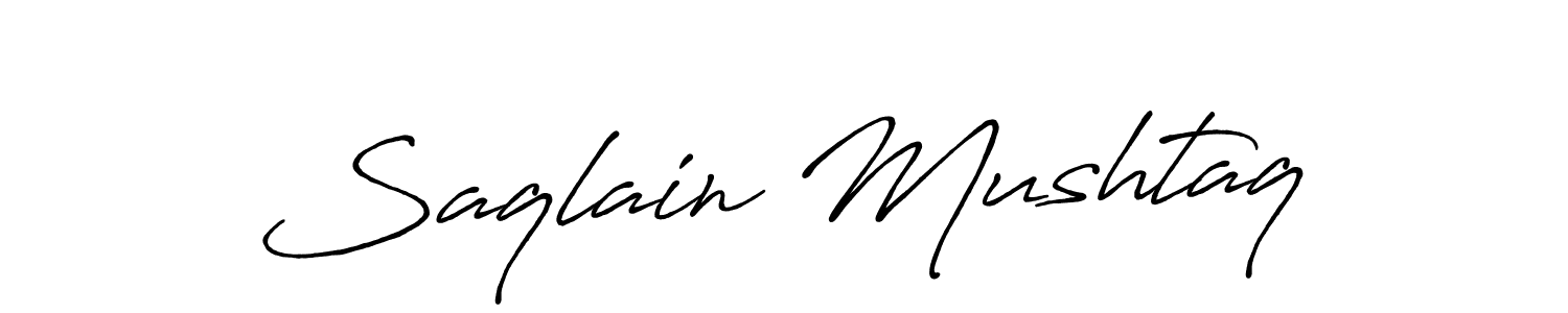 if you are searching for the best signature style for your name Saqlain Mushtaq. so please give up your signature search. here we have designed multiple signature styles  using Antro_Vectra_Bolder. Saqlain Mushtaq signature style 7 images and pictures png