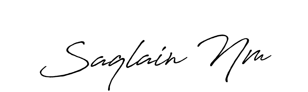 The best way (Antro_Vectra_Bolder) to make a short signature is to pick only two or three words in your name. The name Saqlain Nm include a total of six letters. For converting this name. Saqlain Nm signature style 7 images and pictures png