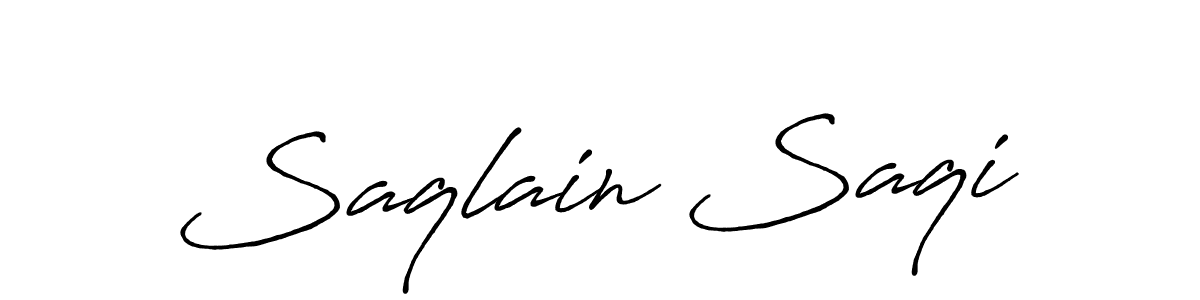 Saqlain Saqi stylish signature style. Best Handwritten Sign (Antro_Vectra_Bolder) for my name. Handwritten Signature Collection Ideas for my name Saqlain Saqi. Saqlain Saqi signature style 7 images and pictures png