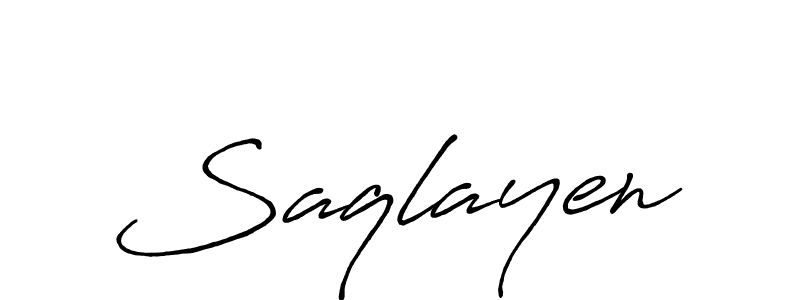 Also we have Saqlayen name is the best signature style. Create professional handwritten signature collection using Antro_Vectra_Bolder autograph style. Saqlayen signature style 7 images and pictures png