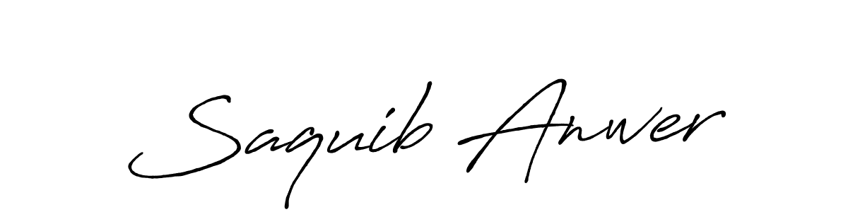 if you are searching for the best signature style for your name Saquib Anwer. so please give up your signature search. here we have designed multiple signature styles  using Antro_Vectra_Bolder. Saquib Anwer signature style 7 images and pictures png