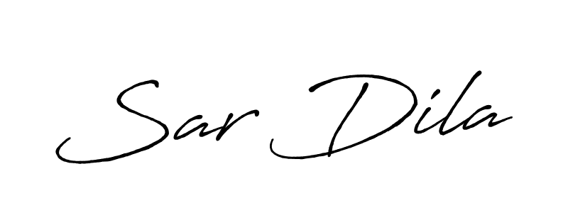 You should practise on your own different ways (Antro_Vectra_Bolder) to write your name (Sar Dila) in signature. don't let someone else do it for you. Sar Dila signature style 7 images and pictures png
