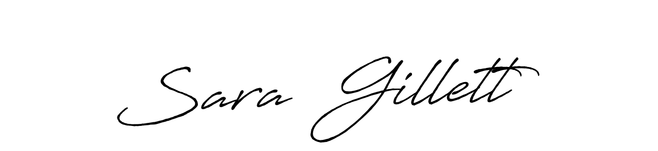 if you are searching for the best signature style for your name Sara  Gillett. so please give up your signature search. here we have designed multiple signature styles  using Antro_Vectra_Bolder. Sara  Gillett signature style 7 images and pictures png