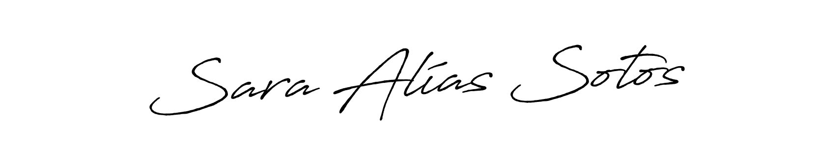 You should practise on your own different ways (Antro_Vectra_Bolder) to write your name (Sara Alías Sotos) in signature. don't let someone else do it for you. Sara Alías Sotos signature style 7 images and pictures png