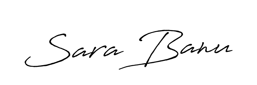 How to make Sara Banu signature? Antro_Vectra_Bolder is a professional autograph style. Create handwritten signature for Sara Banu name. Sara Banu signature style 7 images and pictures png