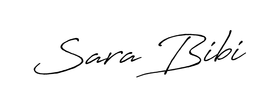 Sara Bibi stylish signature style. Best Handwritten Sign (Antro_Vectra_Bolder) for my name. Handwritten Signature Collection Ideas for my name Sara Bibi. Sara Bibi signature style 7 images and pictures png