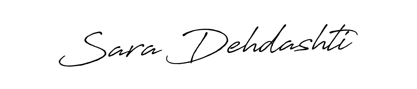 Make a beautiful signature design for name Sara Dehdashti. With this signature (Antro_Vectra_Bolder) style, you can create a handwritten signature for free. Sara Dehdashti signature style 7 images and pictures png