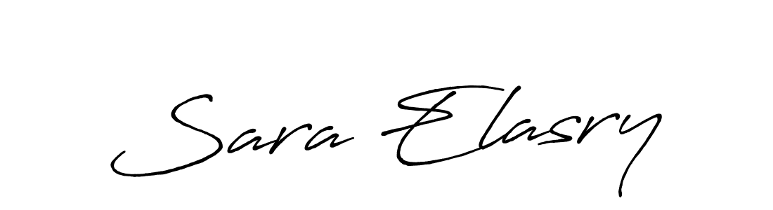 Sara Elasry stylish signature style. Best Handwritten Sign (Antro_Vectra_Bolder) for my name. Handwritten Signature Collection Ideas for my name Sara Elasry. Sara Elasry signature style 7 images and pictures png