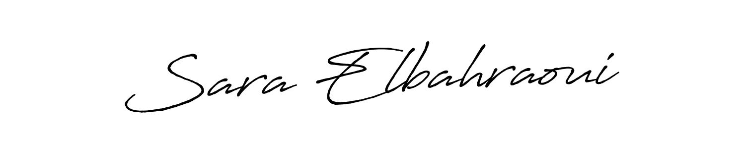 How to make Sara Elbahraoui signature? Antro_Vectra_Bolder is a professional autograph style. Create handwritten signature for Sara Elbahraoui name. Sara Elbahraoui signature style 7 images and pictures png