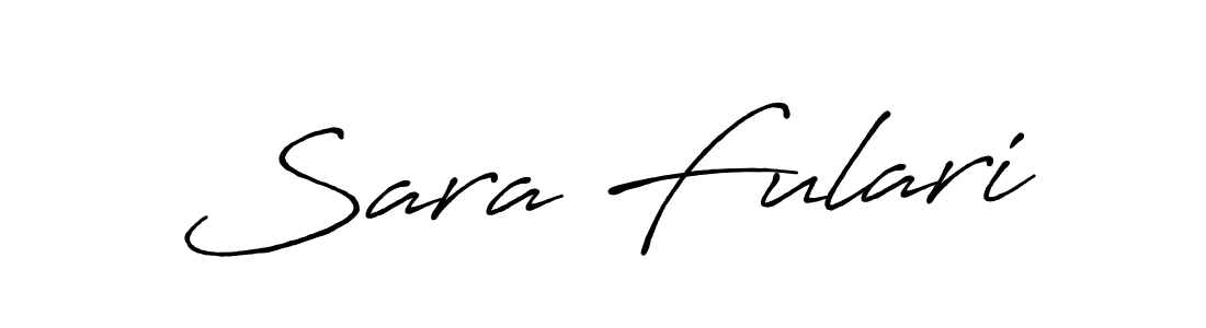 Make a beautiful signature design for name Sara Fulari. With this signature (Antro_Vectra_Bolder) style, you can create a handwritten signature for free. Sara Fulari signature style 7 images and pictures png