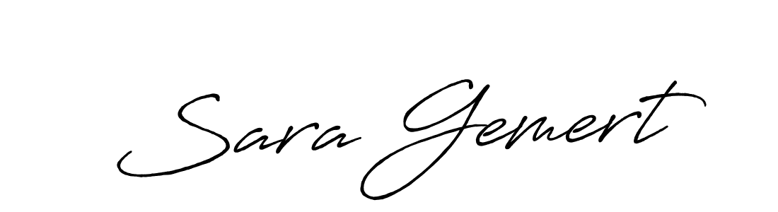 The best way (Antro_Vectra_Bolder) to make a short signature is to pick only two or three words in your name. The name Sara Gemert include a total of six letters. For converting this name. Sara Gemert signature style 7 images and pictures png
