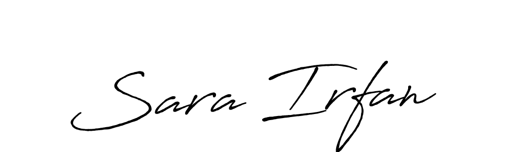 You should practise on your own different ways (Antro_Vectra_Bolder) to write your name (Sara Irfan) in signature. don't let someone else do it for you. Sara Irfan signature style 7 images and pictures png