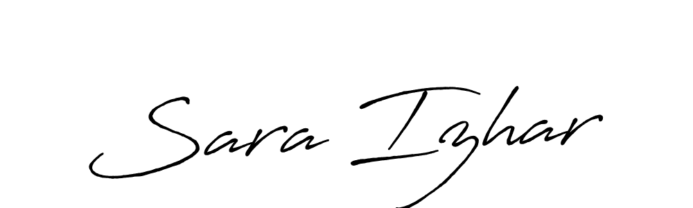 if you are searching for the best signature style for your name Sara Izhar. so please give up your signature search. here we have designed multiple signature styles  using Antro_Vectra_Bolder. Sara Izhar signature style 7 images and pictures png