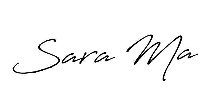 Create a beautiful signature design for name Sara Ma. With this signature (Antro_Vectra_Bolder) fonts, you can make a handwritten signature for free. Sara Ma signature style 7 images and pictures png